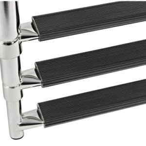 Σκάλα Τηλεσκοπική Inox Μαύρη
